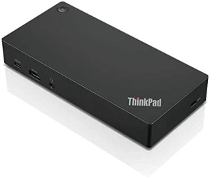 Dokkoló Lenovo ThinkPad Lenovo ThinkPad 40AS modell, 1 x HDMI, 2 x DisplayPort, 5 x USB-A, 2 x USB-C, LAN, töltő nélkül, használt, használt - Img 6