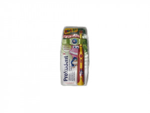 Elektromos fogkefe beépített akkumulátorral gyerekeknek, 2 fokozatú, piros, Rossmann - Img 2