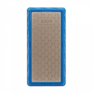Élezőkő 2 oldalú gyémánt, szemcseméret 400/1000, 90 x 180 x 34mm, tartó, Silverline - Img 3