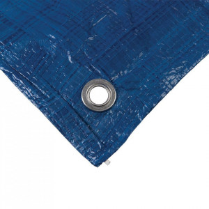Foaie prelata pvc heavy duty 3.6 x 4.8 m, rezistenta UV, impermeabila,Silverline - Img 5