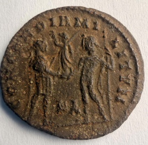 GALERIUS MAXIMIANUS - CAESAR ( 295-299 AD ) . Moneda Antica Romana - Img 2