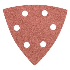 Hartie triunghiulara abraziva 93x93mm, K120, cu gauri - set 5buc