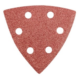 Hartie triunghiulara abraziva 93x93mm, K60, cu gauri - set 5buc