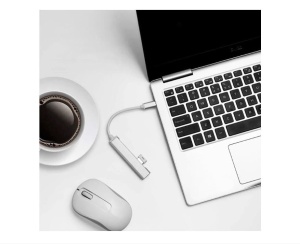 Hub USB tip C la 4 porturi USB 3.0, compatibil telefoane mobile cu Android si PC Windows, MacOS - Img 4