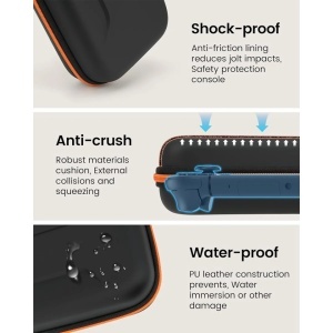 Husa de transport si de protectie pentru console jocuri portabile, spatii multiple de stocare, protectie ecran, compatibil cu Nintendo Switch 2, Transnovo - Img 7