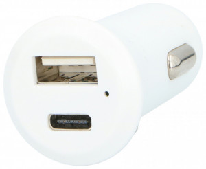 Incarcator auto 12v - 24v, USB , 3A slim charger, USB-C, USB-A, Grundig - Img 2