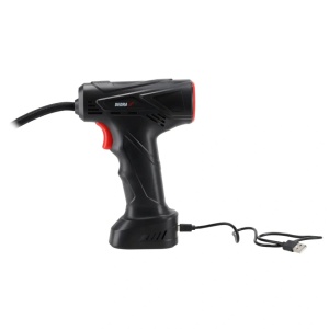 Kompresszor, légpumpa akkumulátorral, USB-C töltés, max. 10,3 bar, nyomásbeállítás, LCD kijelző, kerékpáradapterek, labda, léggömbök, Dedra - Img 4