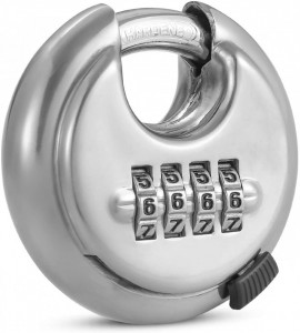 Lacat rotund cu cifru, 4 digit, 70mm, Silverline - Img 2