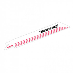 Lame pentru ferăstrău vertical , taie metal , set 5 buc , Silverline Recip Saw Blades for Metal 5pk - Img 1