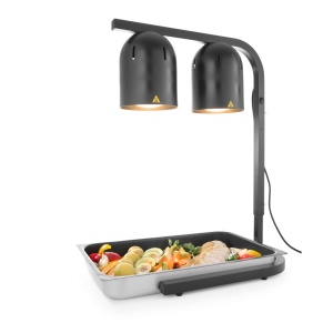 Lampa pentru incalzire cu 2 becuri infrarosu , 453x360x(H)790mm, 500w - Img 2