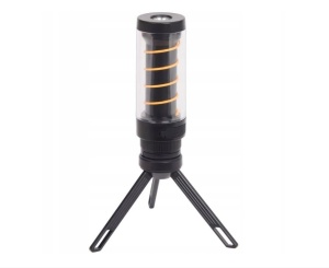 Lampa portabila LED, 2 surse lumina, 100 lumeni, acumulator, USB-C, 6 trepte, mini trepied