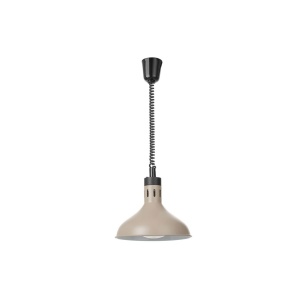 Lampă termică cu ridicare și coborâre, formă de clopot, HENDI, Bej, 230V/250W, ⌀295x(H)207mm