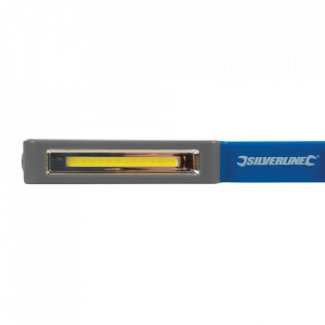 Lanterna portabila mini, LED COB, 1.5W, 150 lumeni, laterala magnetica, clips, Silverline - Img 5