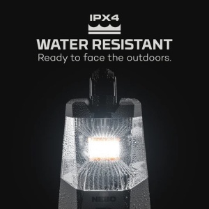 LED kemping zseblámpa, hordozható, újratölthető akkumulátorral vagy elemekkel, 1000lm, fehér fény 360/120 fokban vagy piros, IPX4, fekete, power bank funkció, Nebo Galileo 1000 NEB-LTN-0004-G - Img 4