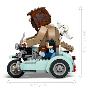 LEGO 76443 Harry Potter TM, dioráma motorkerékpár, Harry, Hagrid, 617 darab - Img 4