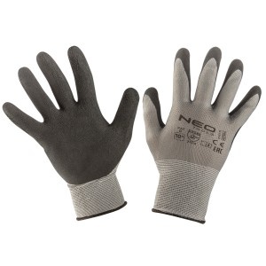 Manusi de lucru, nailon acoperit cu latex (spuma), 3141X, marimea 10