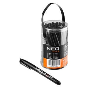Marker pentru constructii, negru, permanent, rezistent la apa, pe baza de ulei, multipli de 30.