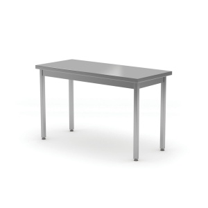 Masa de lucru centrala fara raft, HENDI, Kitchen Line, 800x600x(H)850mm