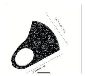 Masca faciala, textil neopren, protectie praf, poluare, protectie UV, model Hood, Classic - Img 2