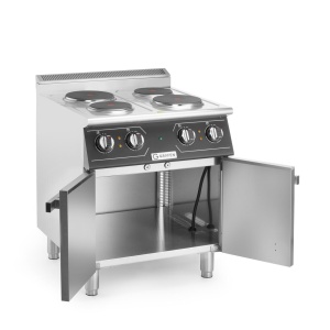 Masina de gatit electrica cu patru ochiuri, inox 304, 8,6kw,400V, 700x700x(H)850+90 mm - Img 2