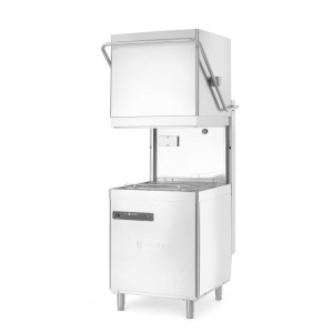 Mașină de spălat vase cu capotă (pass-through), control electronic, HENDI, Profi Line, Argintiu, 400V/6520W, 655x785x(H)1500mm - Img 2
