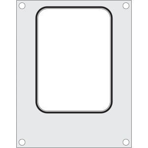 Matrita sigilare pentru un recipient cu un compartiment 187x137 mm