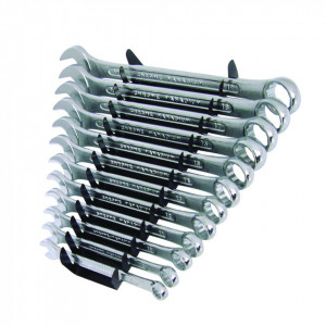 Mechanikus kulcskészlet , 12 darab , króm-vanádium , Silverline sorkulcskészlet 12db