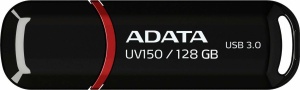 MEMORIE USB 3.2 ADATA 128 GB, cu capac, carcasa plastic, negru, "AUV150-128G-RBK"
