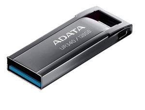 MEMORIE USB 3.2 ADATA UR340 128GB BLACK METALIC, "AROY-UR340-128GBK" - Img 3
