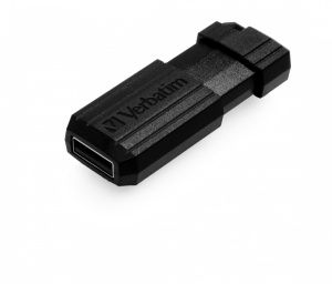 MEMORII USB Verbatim 2.0 PINSTRIPE 128GB BLACK, "49071" - Img 2