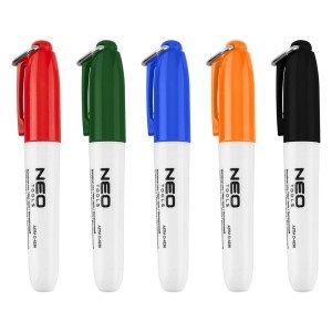 Mini marker, 5 culori, ambalaj blister