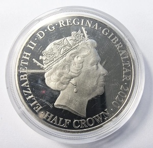Monedă comemorativă Gibraltar 2020 – Sir Winston Churchill – Half Crown - Img 4