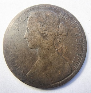 Moneda Regatul Unit - Victoria - 1 Penny 1870