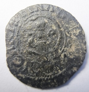 Moneda SUEDIA-LIVONIA . QUEEN CHRISTINA . Solidus 1645-1654 .