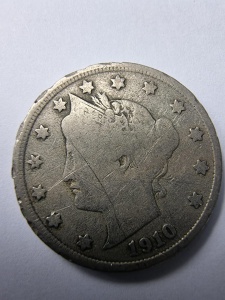 Moneda USA - Liberty Head “V” - 5 Cents 1910