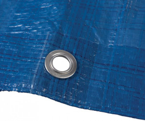 Nagy teherbírású pvc ponyva 1,8 x 2,4 m, UV-álló, vízálló,Silverline - Img 4