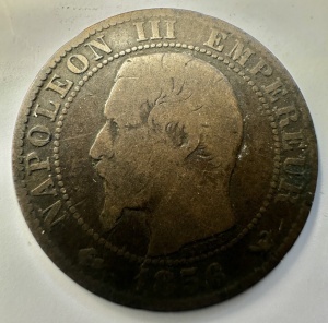 NAPOLEON III - FRANTA - 5 CENTIME 1856