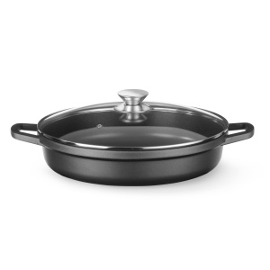 Oala cu strat antiaderent, aluminiu turnat, cu capac, 4,3L, 425x332x(H)70mm - Img 1