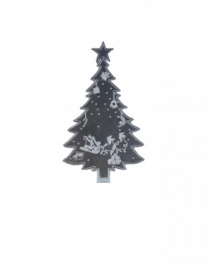 Ornament Craciun, acryl led, 6 culori, 10 led-uri, 14 x 19.50 cm, brad Craciun, Dekor - Img 2