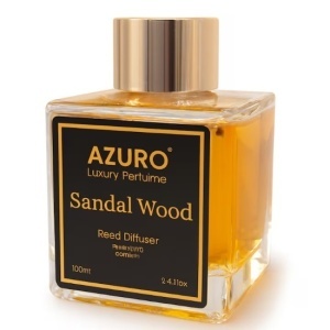 Parfum camera premium cu diffuser bete, 100ml, parfum SANDAL WOOD, Azuro