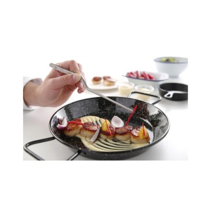 Penseta curbata, (L)210 mm, inox, pentru sushi / decorare / manevrare produse fierbinti, Hendi - Img 2