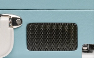 Pick-up vinil tip valiza cu boxe incorporate, amplificare incorporata, port USB transfer media, BLEU, DENVER - Img 2