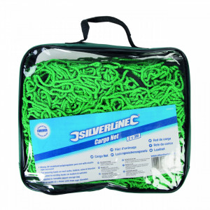 Plasa elastica prindere bagaje , marfa, pentru bena, portbagaj exterior, 3 x 2m, Silverline - Img 7