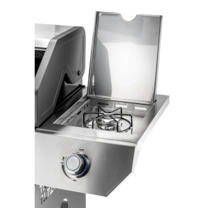 Prémium gázgrill, 5 égő, teljesítmény 17kW, öntöttvas grill, gázpalackos működtetés, Dedra - Img 8