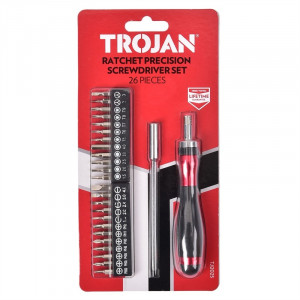 Professzionális mini precíziós csavarhúzó, 26 darab, többfunkciós, 150 mm, Trojan - Img 2