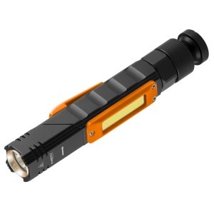 Professzionális zseblámpa 2 az 1-ben, USB újratölthető, 3.7V - 2000mAh akkumulátor, 5 fokozat, 300 lumen, NEO - Img 6