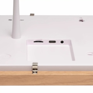 Ramă Foto Digitală Wi-Fi Denver PFF-1040LW, Ecran Tactil 10.1" HD IPS, Design din Lemn de Stejar, Software Frameo, 16 GB Stocare, USB-C, Light Wood - Img 7