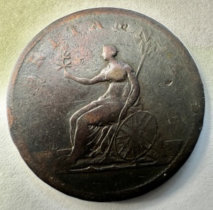 REGATUL UNIT - GEORGE III - HALF PENNY 1806 - Img 2