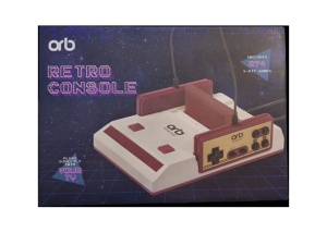 Retro játék, 8bit retro konzol, 274 játék doboz, 2 kontroller, kompatibilis játékok Famicom sárga lemez, RCA AV kábel, tápegység, ORB Gaming