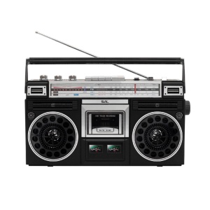 Retro kazettás magnó, kazetta, rádió, usb, kártya, bluetooth, vu-metre, hálózat/akkumulátor, SAL RRT BROOKLYN